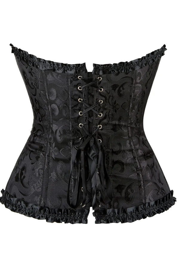YesX yx896 Vintage Corset Style Black
