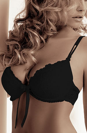 Roza Carmen Bra Black